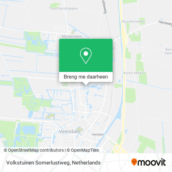 Volkstuinen Somerlustweg kaart