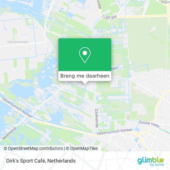 Dirk's Sport Café kaart