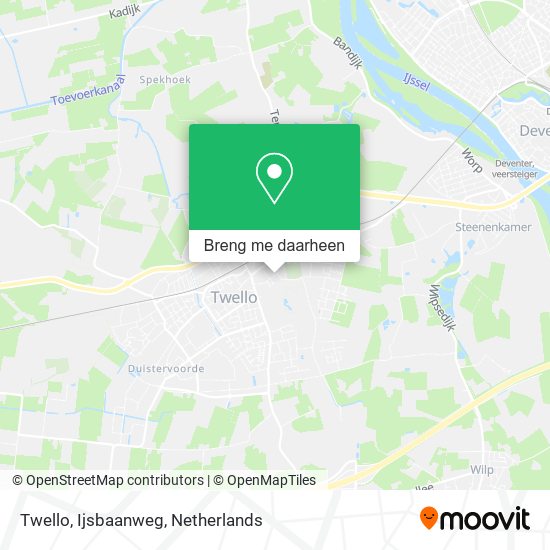 Twello, Ijsbaanweg kaart
