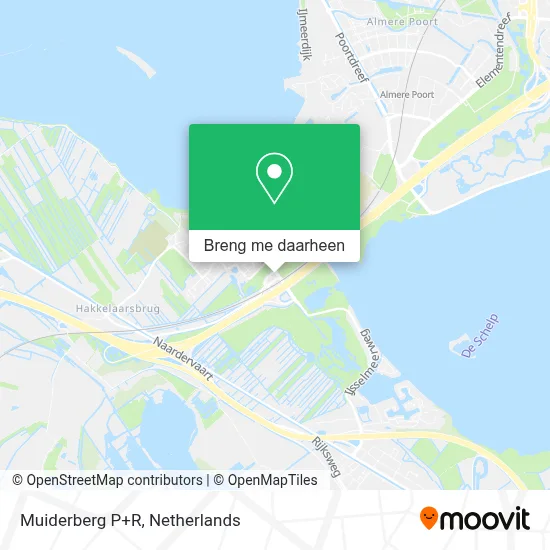 Muiderberg P+R kaart