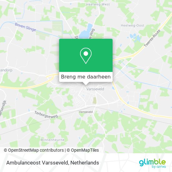 Ambulanceost Varsseveld kaart