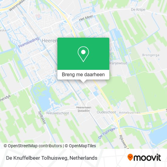 De Knuffelbeer Tolhuisweg kaart