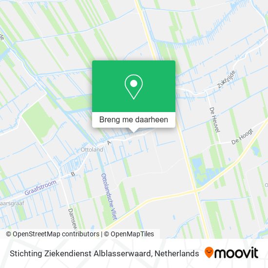 Stichting Ziekendienst Alblasserwaard kaart