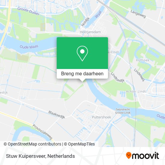 Stuw Kuipersveer kaart