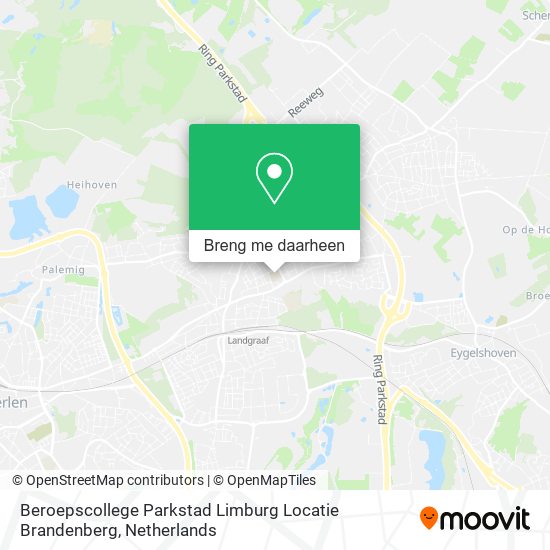 Beroepscollege Parkstad Limburg Locatie Brandenberg kaart