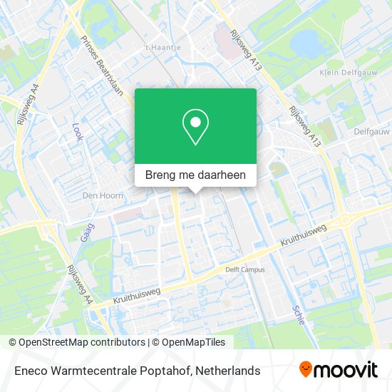 Eneco Warmtecentrale Poptahof kaart