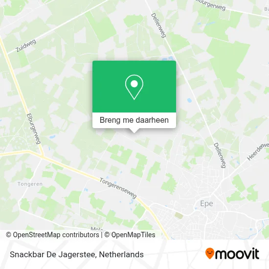 Snackbar De Jagerstee kaart