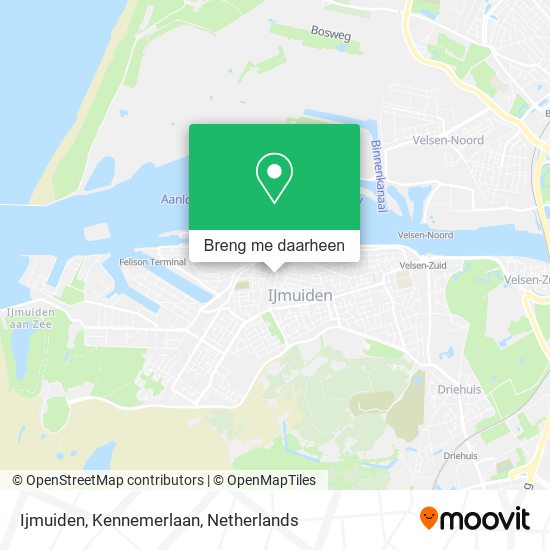 Ijmuiden, Kennemerlaan kaart