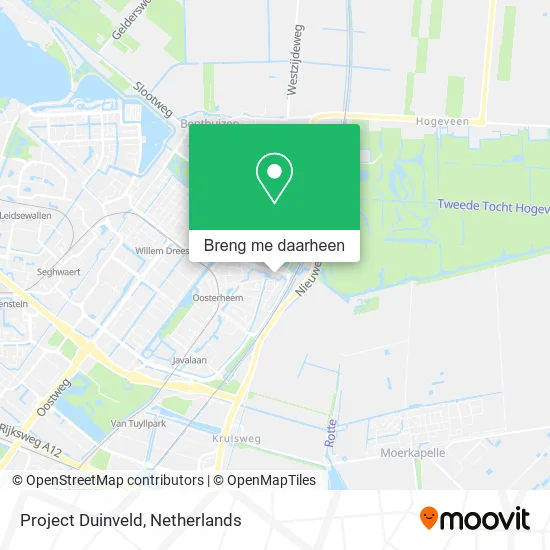 Project Duinveld kaart
