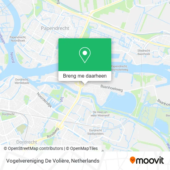 Vogelvereniging De Volière kaart