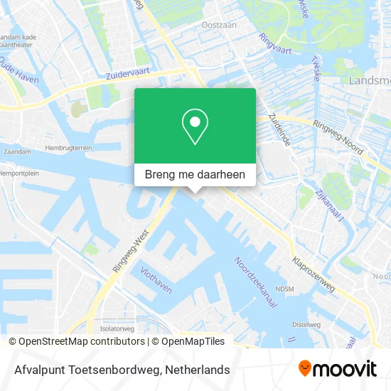 Afvalpunt Toetsenbordweg kaart