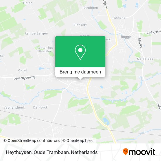 Heythuysen, Oude Trambaan kaart