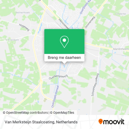 Van Merksteijn Staalcoating kaart