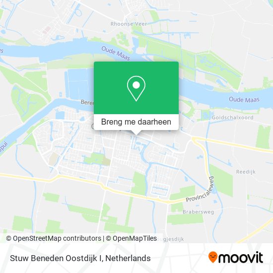 Stuw Beneden Oostdijk I kaart