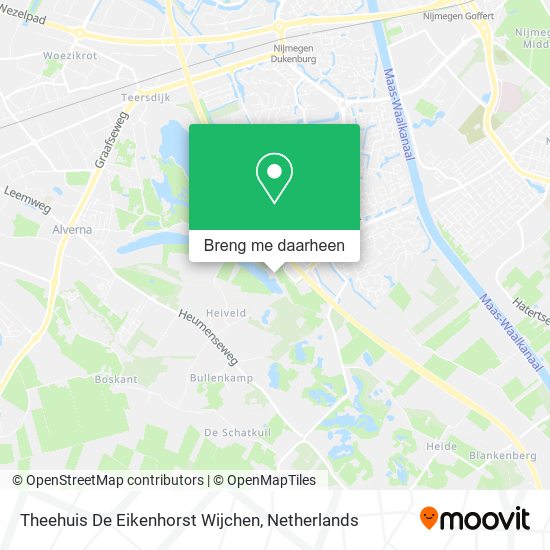 Theehuis De Eikenhorst Wijchen kaart