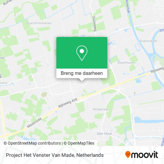 Project Het Venster Van Made kaart