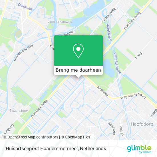 Huisartsenpost Haarlemmermeer kaart
