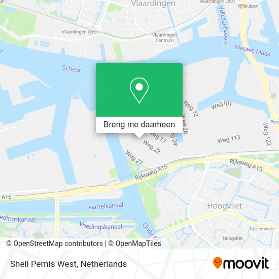 Shell Pernis West kaart