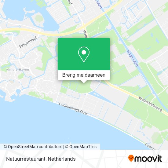 Natuurrestaurant kaart