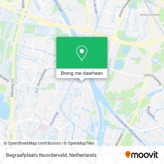 Begraafplaats Noorderveld kaart