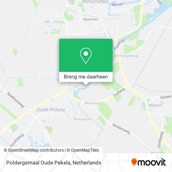 Poldergemaal Oude Pekela kaart