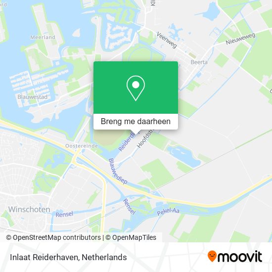Inlaat Reiderhaven kaart