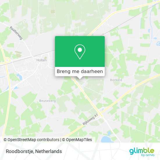 Roodborstje kaart