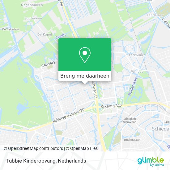 Tubbie Kinderopvang kaart