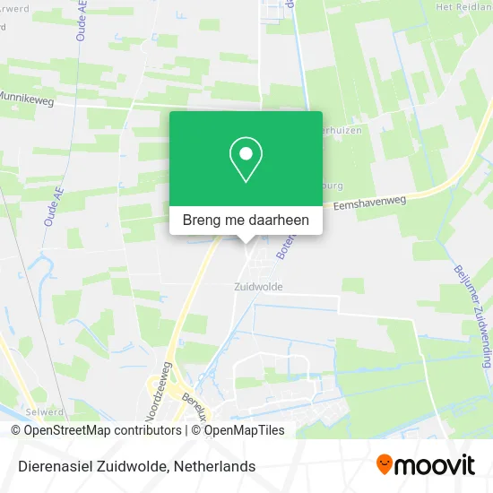 Dierenasiel Zuidwolde kaart