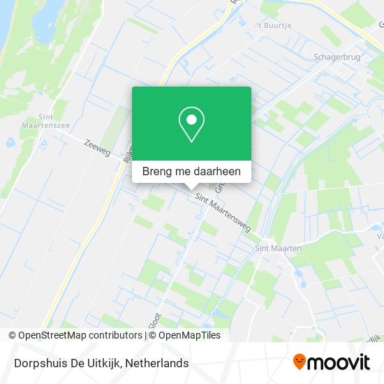 Dorpshuis De Uitkijk kaart