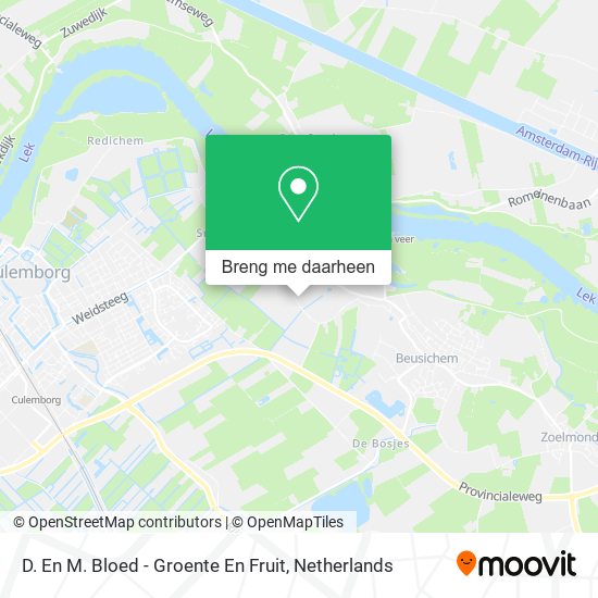 D. En M. Bloed - Groente En Fruit kaart