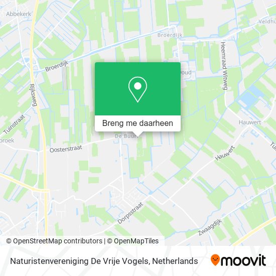 Naturistenvereniging De Vrije Vogels kaart