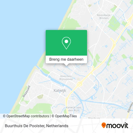 Buurthuis De Poolster kaart