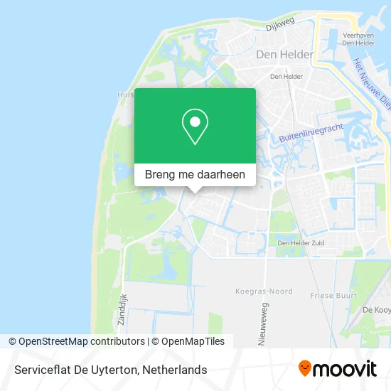 Serviceflat De Uyterton kaart