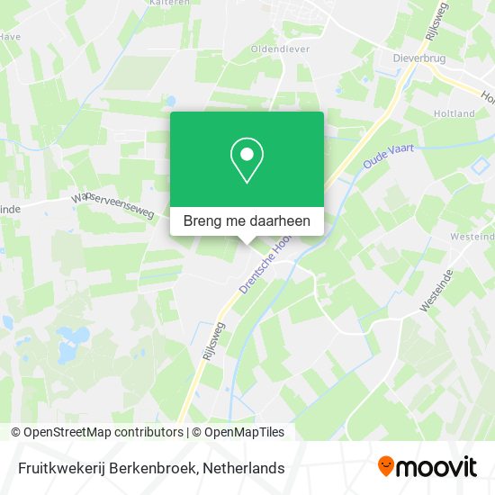 Fruitkwekerij Berkenbroek kaart