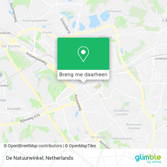 De Natuurwinkel kaart