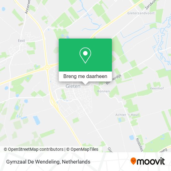 Gymzaal De Wendeling kaart