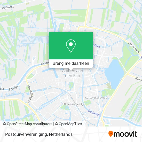 Postduivenvereniging kaart