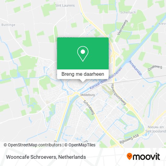 Wooncafe Schroevers kaart