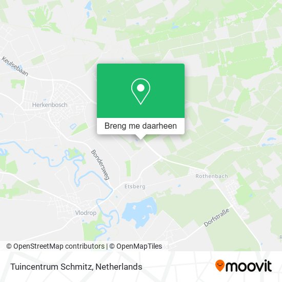 Tuincentrum Schmitz kaart