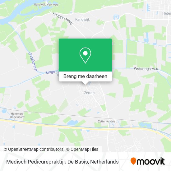 Medisch Pedicurepraktijk De Basis kaart