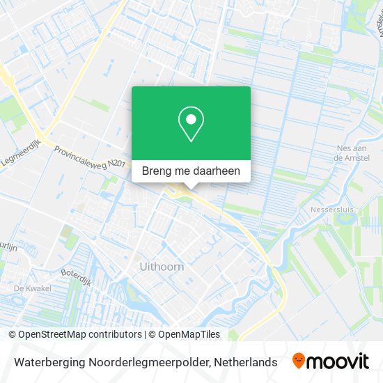 Waterberging Noorderlegmeerpolder kaart