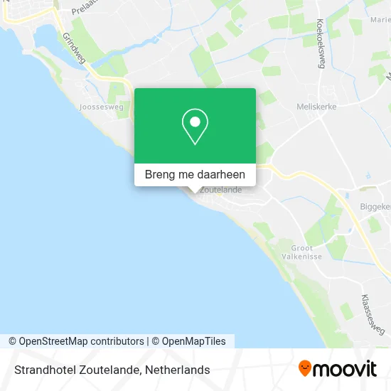 Strandhotel Zoutelande kaart