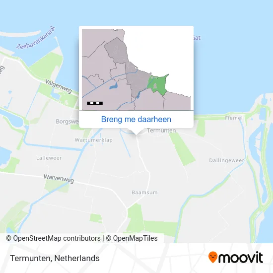 Termunten kaart