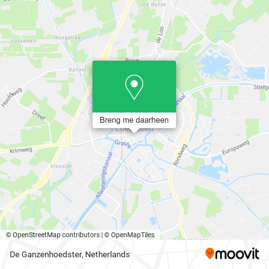 De Ganzenhoedster kaart