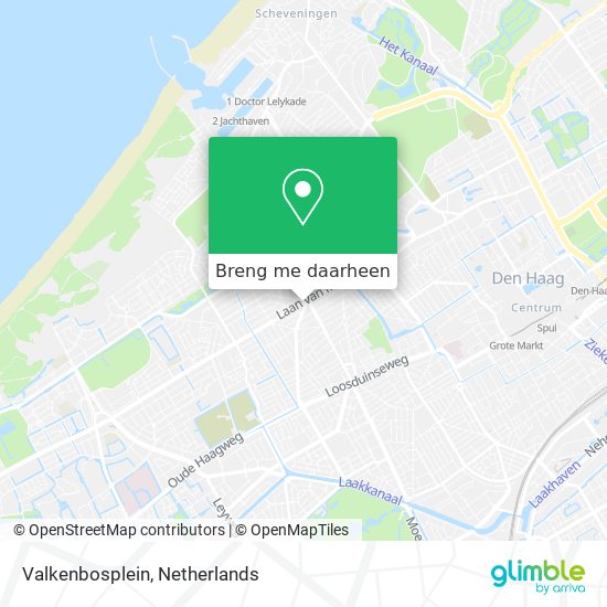 Valkenbosplein kaart