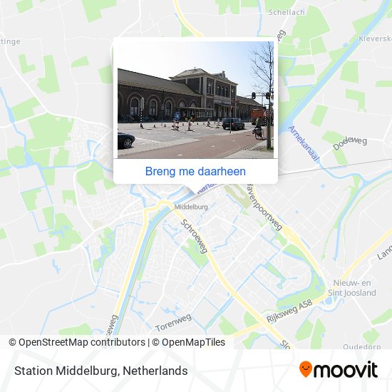 Station Middelburg kaart