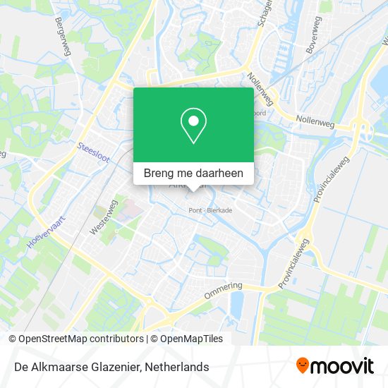 De Alkmaarse Glazenier kaart