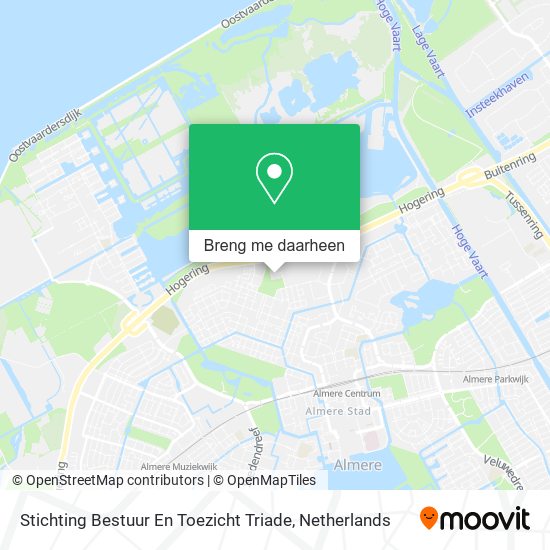 Stichting Bestuur En Toezicht Triade kaart