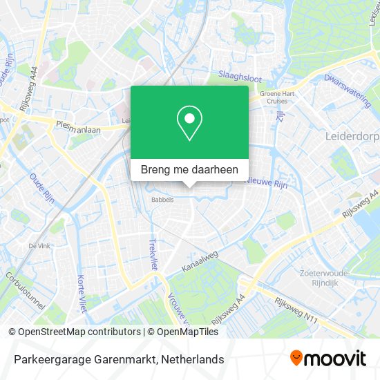 Parkeergarage Garenmarkt kaart
